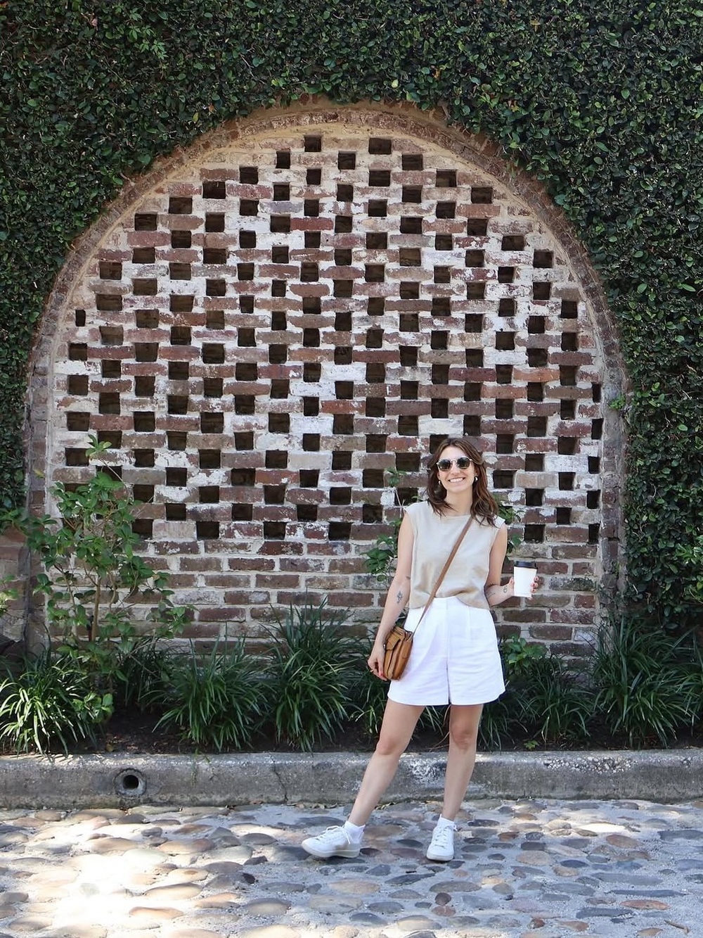 Abercrombie and Fitch White Linen Shorts